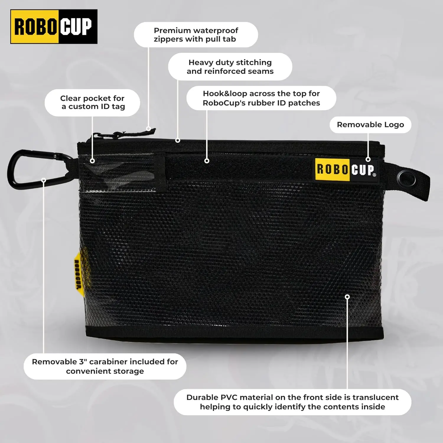 حقيبة تخزين احترافية بسحاب، 3 مقاسات تباع بشكل فردي أو مجموعة من 3 قطع | تصميم متين مقاوم للماء، (مجموعة من 3) #3