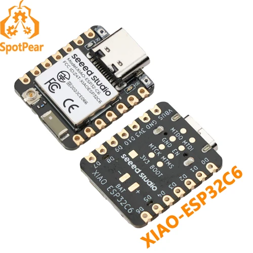 XIAO-placa pequeña ESP32C6, dispositivo con WiFi y Bluetooth 5,0, para Arduino, SeeedStudio, ESP32 C6