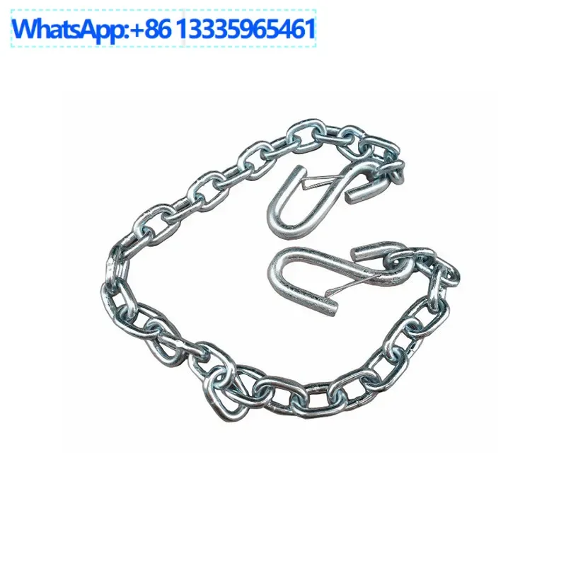 

4PCS 1m long galvanized anti-drop chain trailer connector RV modification accessories retractor hook
