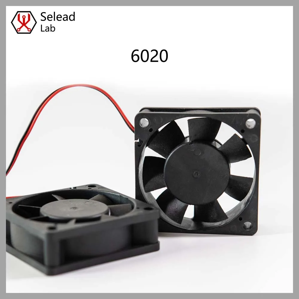 

Seleadlab 6020Fan Double ball bearing 60*60*20mm Cooling Fan DC 5V/12V/24V 2P Low Noise 3D Printer Part For Voron 2.4 Trident