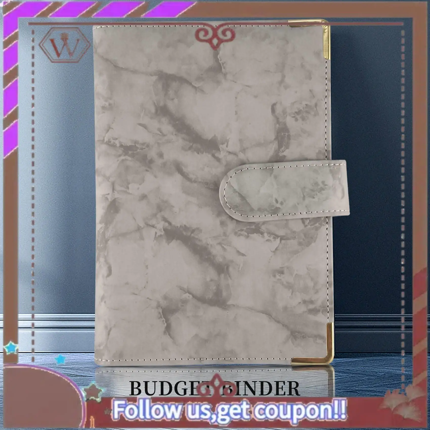 ABBG-予算バインダー 節約財布 現金詰め込みマネーオーガナイザー バインダー 予算ブックプランナーバインダー ラベルステッカー付き