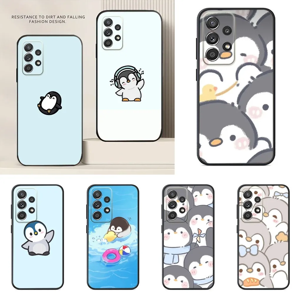 

Cute penguin Phone Case For Samsung S24,S23,S22,S21,S20,S10,S10E,S9 Ultra Plus FE Note 20 Ultra 10 9 Plus Case