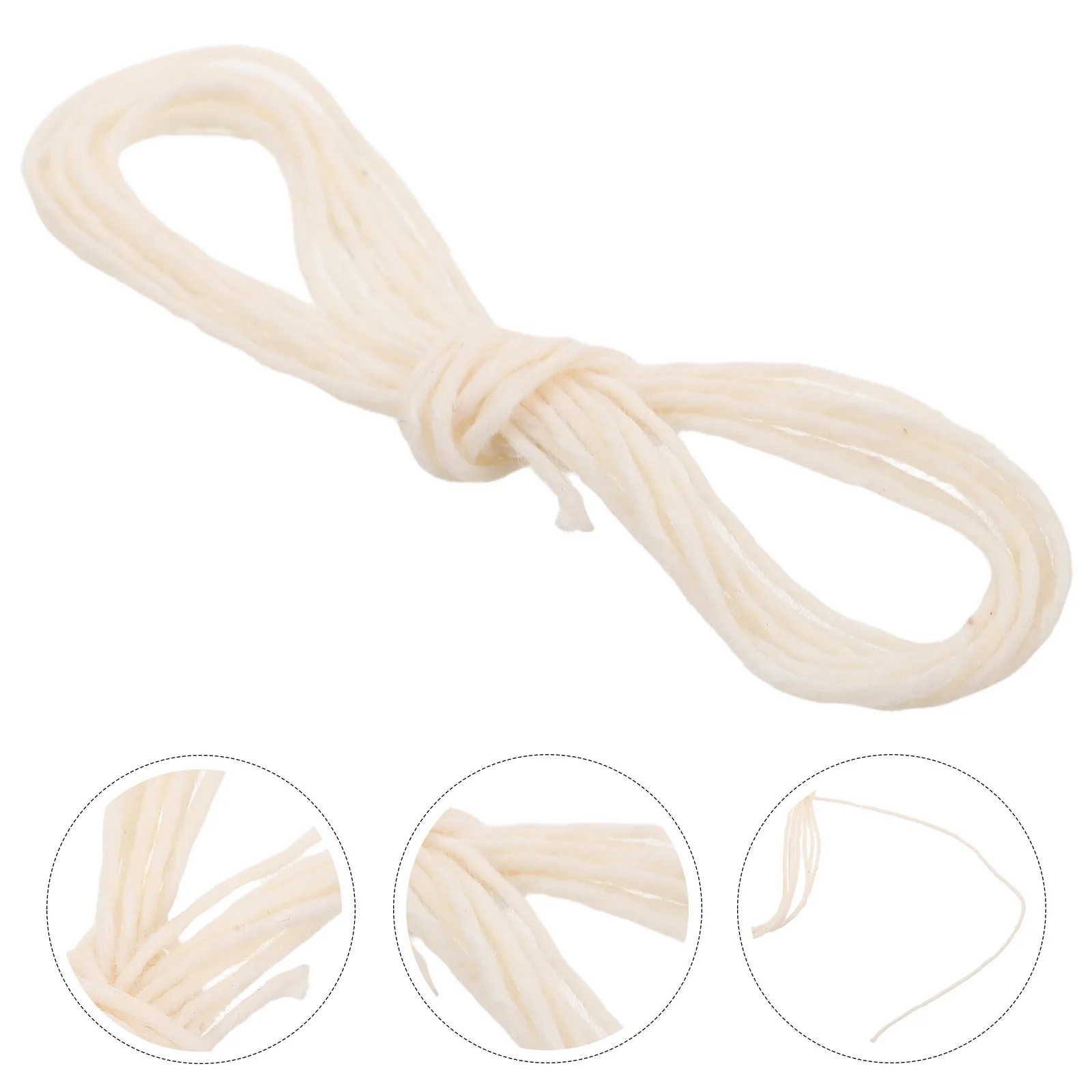

10pcs Erhu Qianjin String Cotton Made Durable Long Length For Tuning Simple Color Traditional Violin Maintenance Replacement
