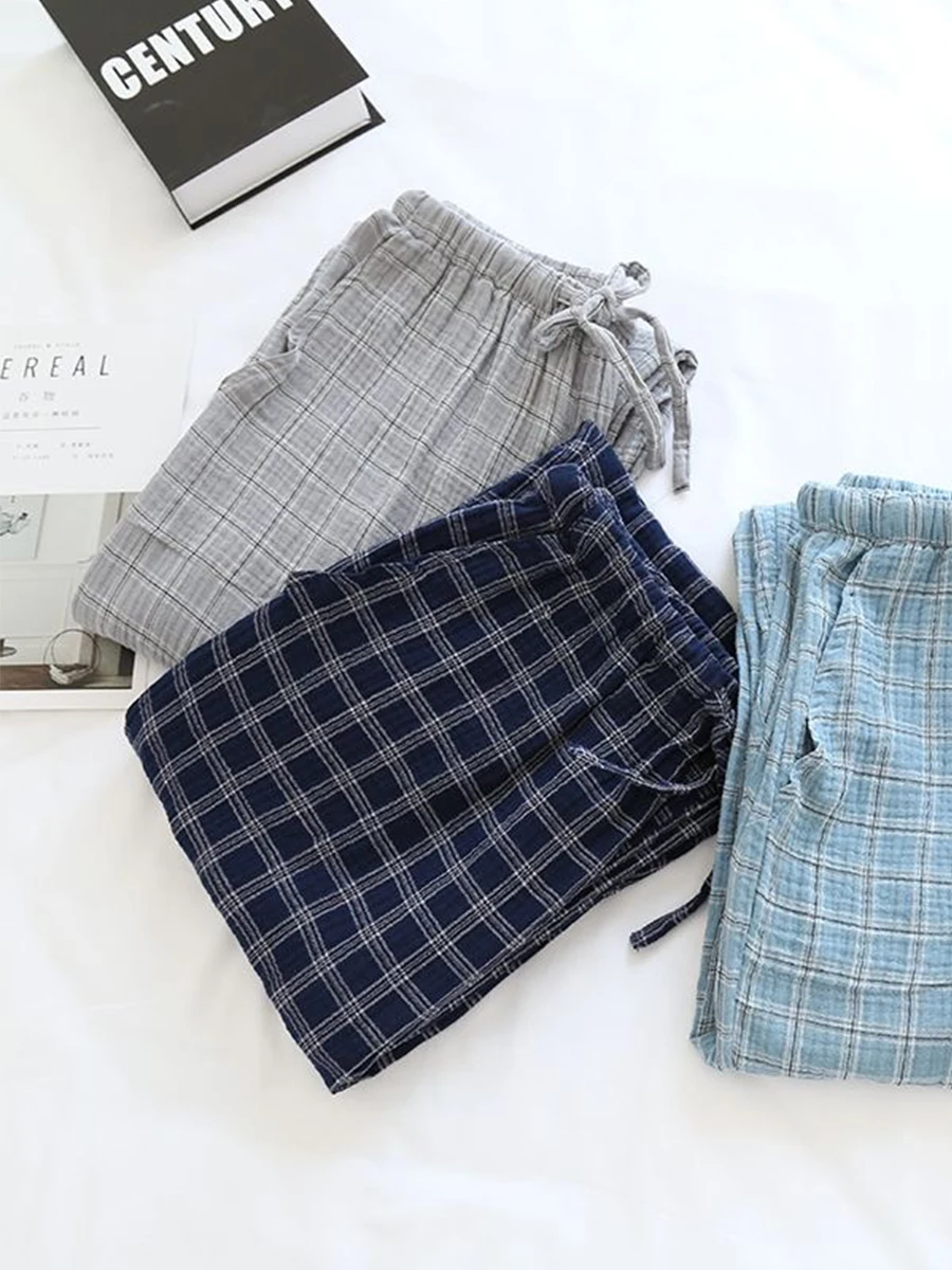 Spodnie od piżamy Męskie cienkie spodnie na wiosnę i jesień Plus Size Casual Loose Summer Single Pants Można nosić poza domem Spodnie — zdjęcie 4