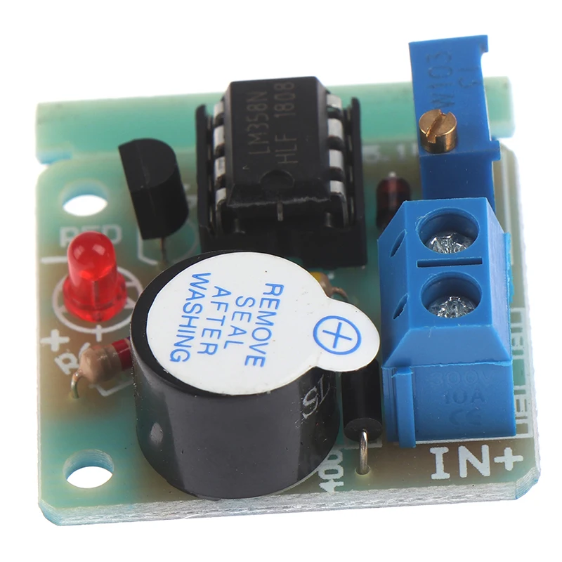 Anti Over Discharge Low Voltage Protection Module Audible Alarm Buzzer 9V 12V