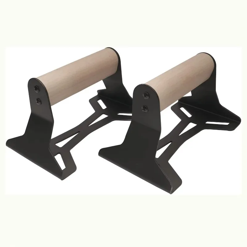 

Multifunctional Gym Sports Fitness Double Bar Trainer Sports Rack Wooden Push-ups Bracket Bar
