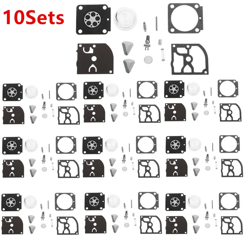 Carburador de RB-100 para FS55, FS38, Zama, HS45, BG45, MM55, Kit de reparación de carburador, junta, recortadora de diafragma P, 10 juegos/1 Juego