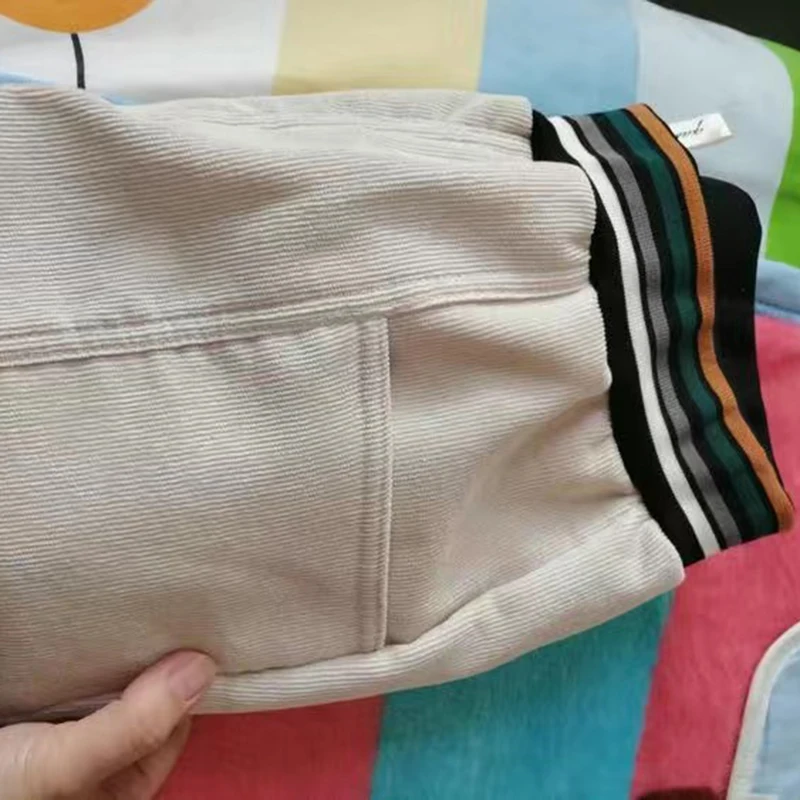 冬暖かいコーデュロイハーレムパンツ厚みのベルベット裏地パンタロンハイウエストビッグサイズ 4xl ルーズママ Spodnie カジュアルズボン XQ125