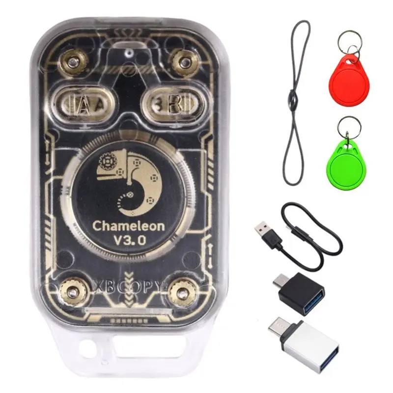 Chameleon V3.0 RFID Smart Chip Reader ID IC Tag Copyer Reader Writer Smart Card Emulator+UID/CUID Keychain