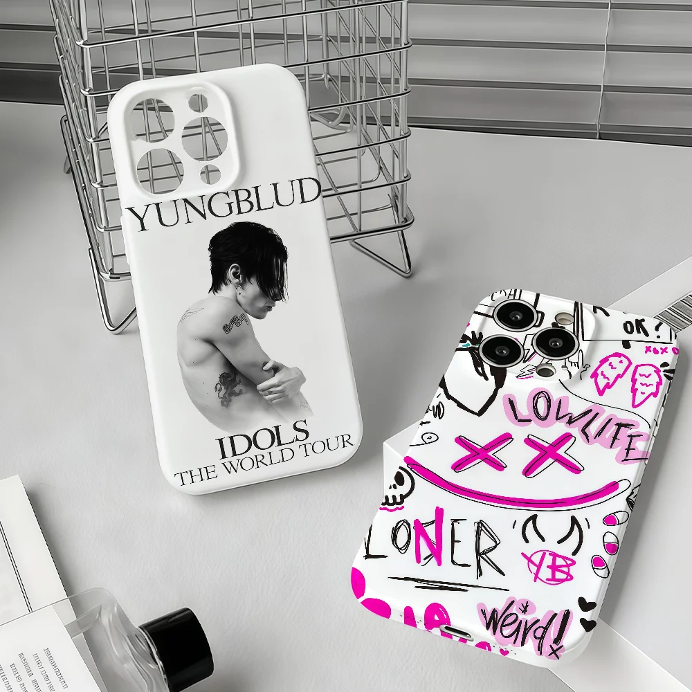 

Y-Yungblud Hot Singer Phone Case For IPhone 17 16 15 14 13 12 11 Plus Pro Max Mini Precise Hole Matching Film Covers
