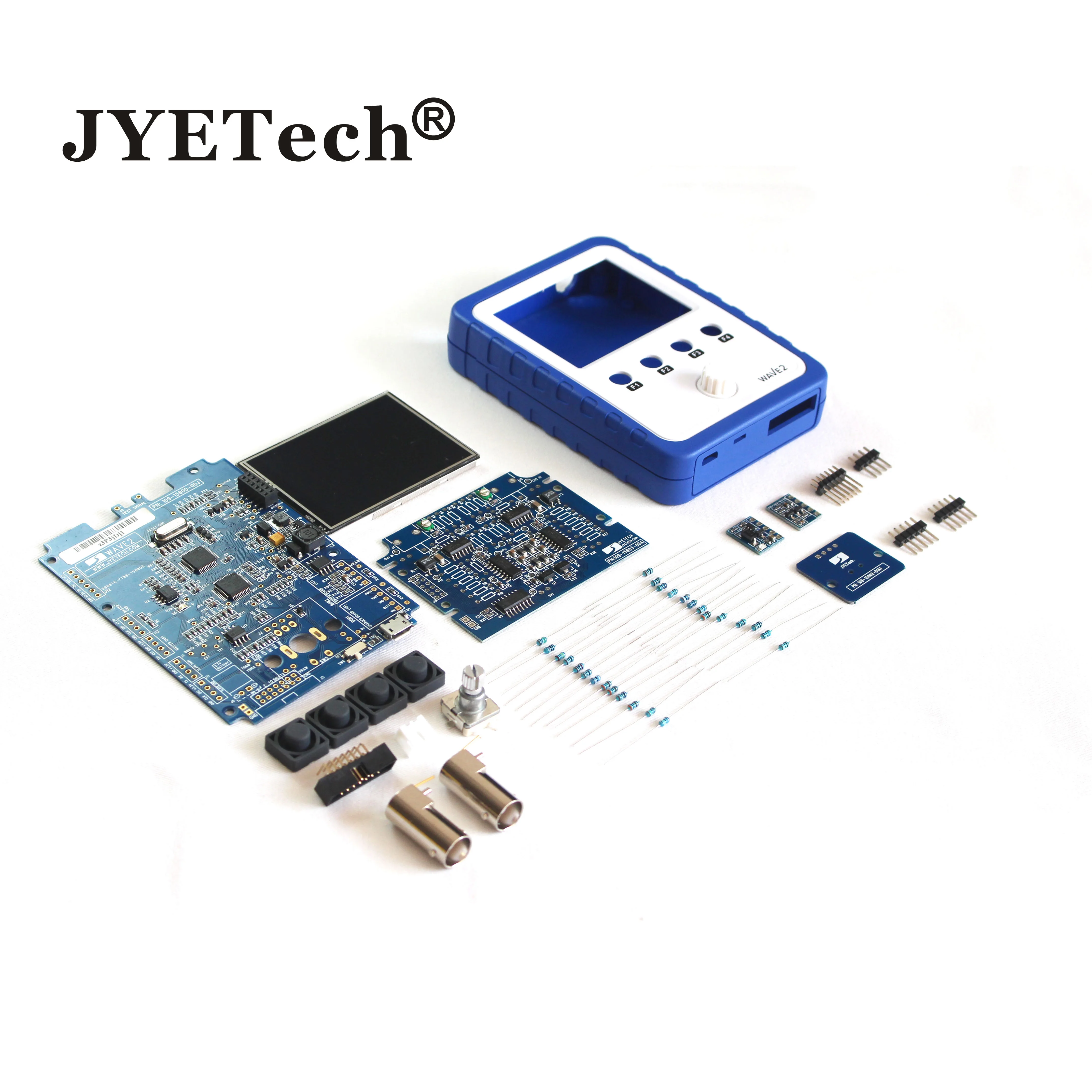 JYETech WAVE2 Touch Panel Portable Digital Oscilloscope DIY Kit 2 Channels Built-in DDS Function Generator X-Y Display CE