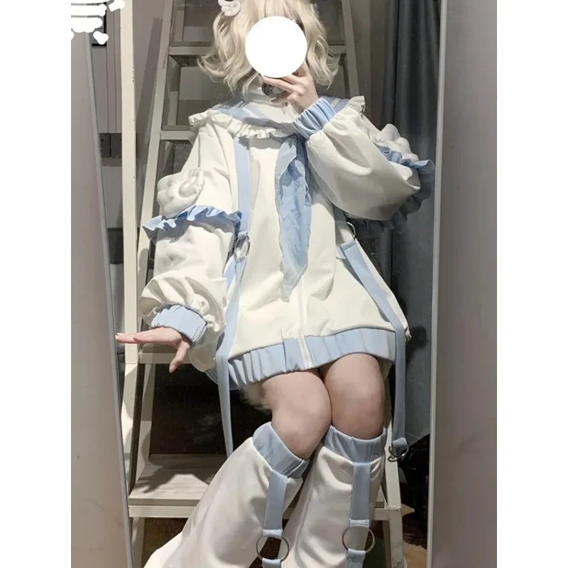 

Women's Tops Jackets Cardigans Navy Collar Japanese Style Anime/Manga Designer Subculture Wings Cute New Arrivals Fit Casual