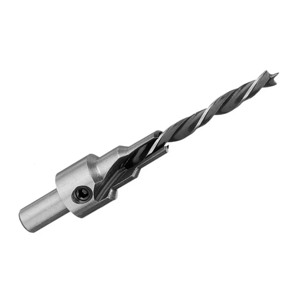 

5 шт. трехконечные деревообрабатывающие сверла с зенковкой 36 мм для снятия фасок с винтами для профессионального сверления по дереву и металлу