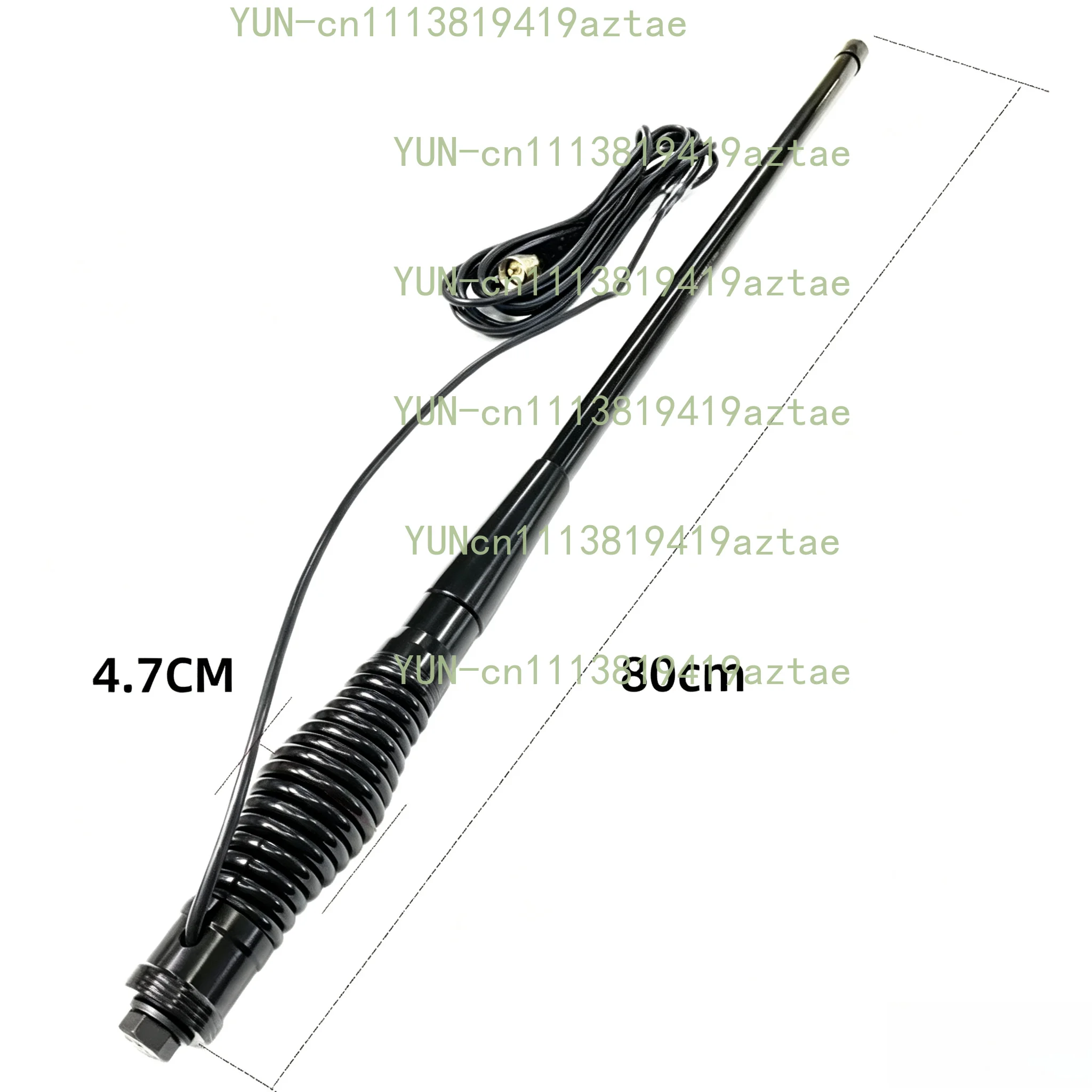Short Off-Road Vehicles Dual-Band Mobile Antenna Thick Decorative Antenna Suitable For Off-Road Vehicles 80CM Decorations