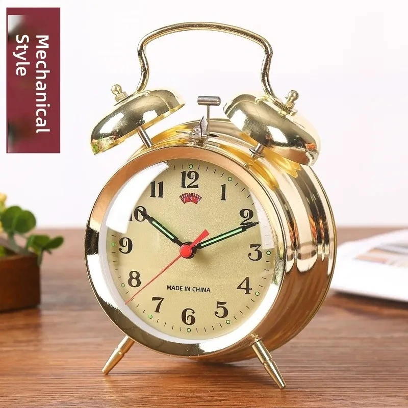 for  Luminous Mechanical Winding Chick Eating Rice Electronic Loud Sound Alarm Clock Retro Nostalgic Old-fashioned