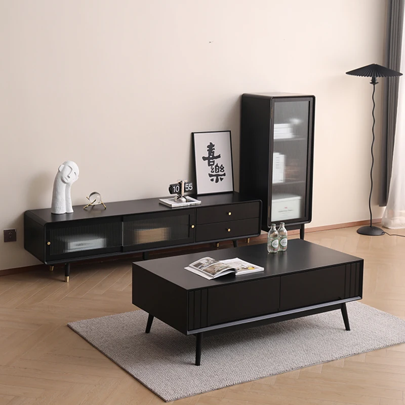 

Nordic Small Wood Tv Stand Standing Black Minimalistic Sideboards Tv Tabletv Table Display Mobile Tv Soggiorno Room Furniture