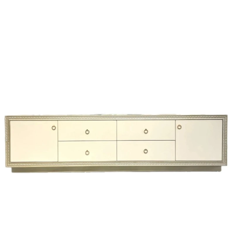 

American light luxury, TV cabinet, villa home living room luxury floor cabinet, large storage