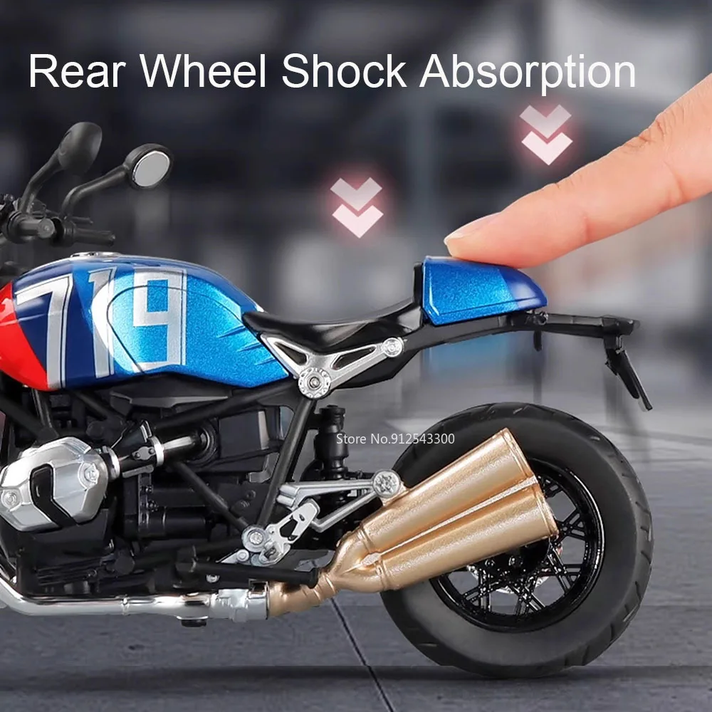 1:12 R Negen T Kawasaki KX450 Motorfiets Model Speelgoed Auto Schokabsorptie Wiel Stuurmotor Modellen Speelgoed Beste Cadeaus voor Jongens