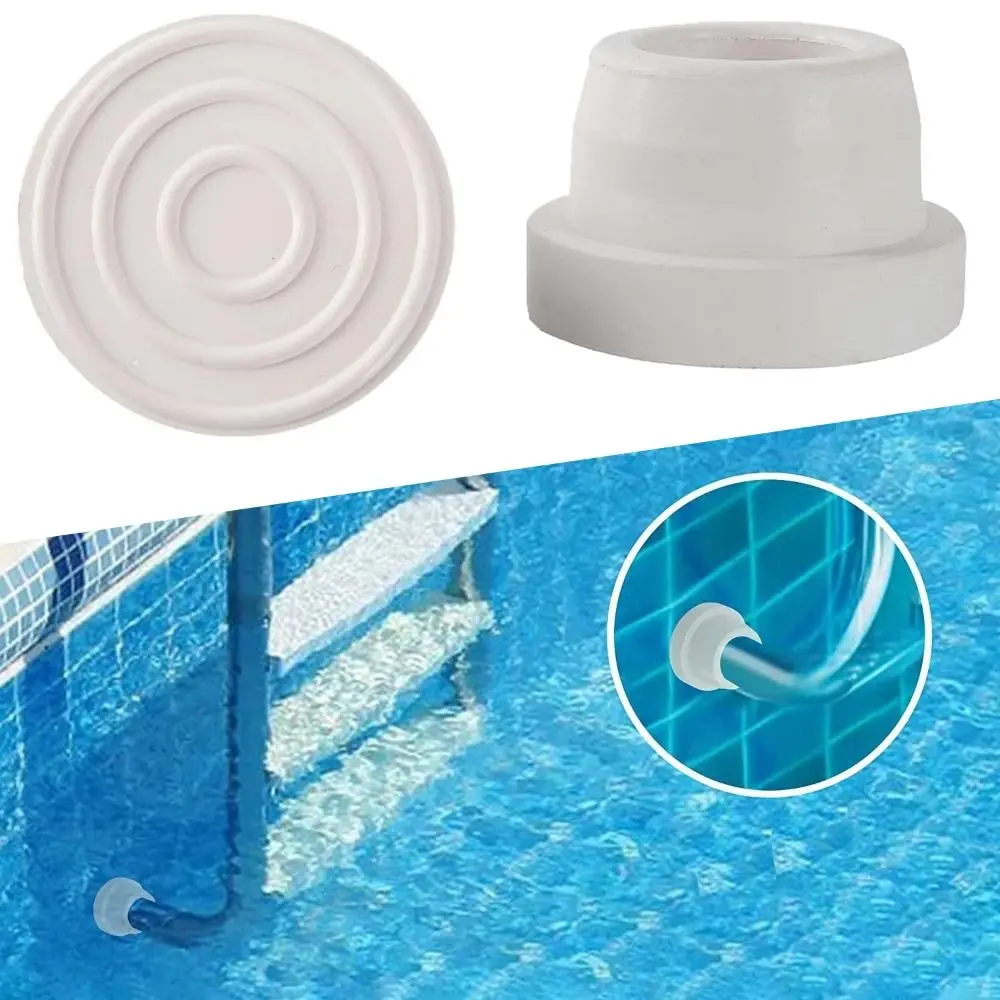 New Rubber Pool Ladder Bumpers Fit 1.9 Standard White Rubber Bumpers Inground Pool Accessories