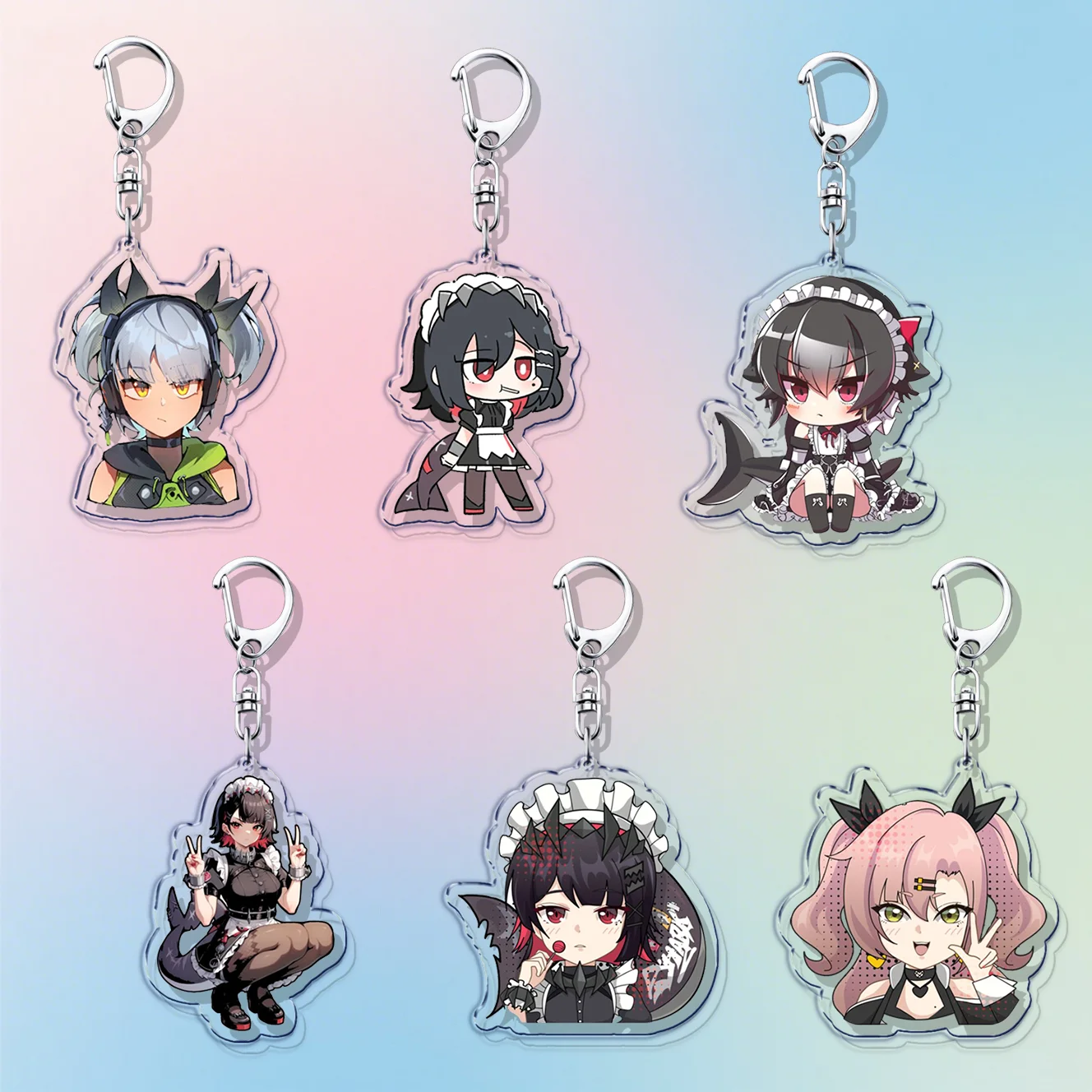 Anime ZZZ Zenless Zone Zero Gantungan Kunci Llaveros Aksesoris Tas Pesona Kawaii Chibi Mobil Gantungan Kunci Wanita Gantungan Kunci Perhiasan Penggemar Hadiah