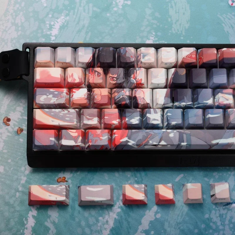 Zenless Zone Zero Ellen Joe Keycaps Set PBT Dye Sublimation Cherry Profile Keycaps for Mechanical Keyboard Custom Keyboard Caps