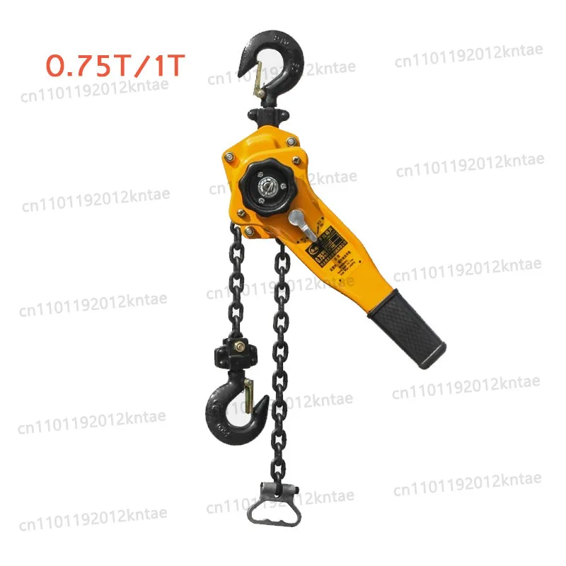 0.75T/1T Pulling Wrench Hoist Manganese Steel Hook Hand Chain Hoist Portable Lever Block Inverted Chain Hoist Tightener