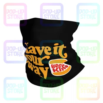 Burger King Logo to po swojemu Hamburger Fast Food G500 Ultra Co ocieplacz na szyję chustka maska Camping Camping