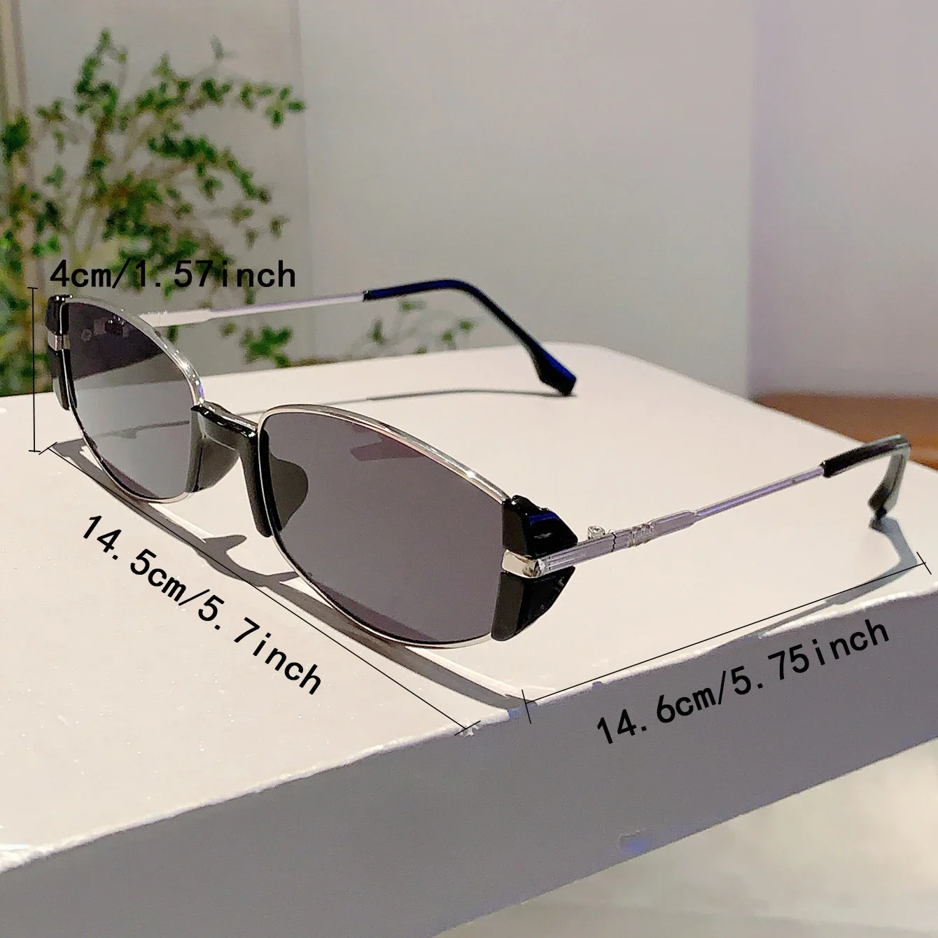 KAMMPT Retro Cat Eye Sunglasses Women 2024 Popular Korean Style Trends Shades Fashion Luxury Brand Metal Design Sun Glasses