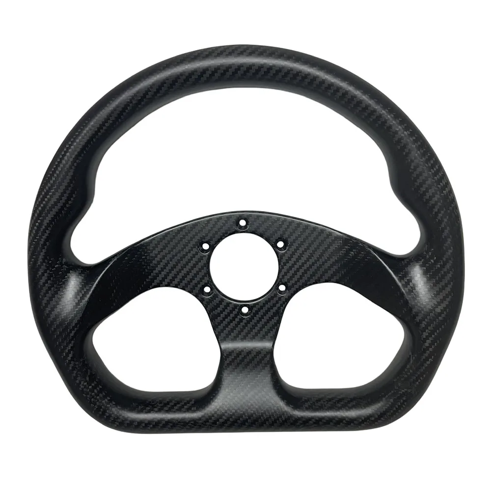 OEM Matte Surface Carbon Fiber Steering Wheel, Custom Racing Sim Racing Carbon Fiber Steering Wheel Open Mold Manufacturing