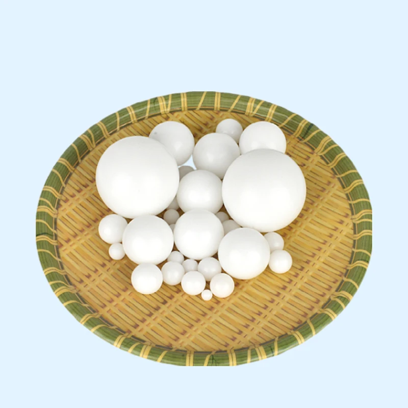 1-100PCS Precision Solid POM Plastic Ball Polyoxymethylene Plastic Rolling Bead White Precision Bearing Ball Dia 2mm-50.8mm