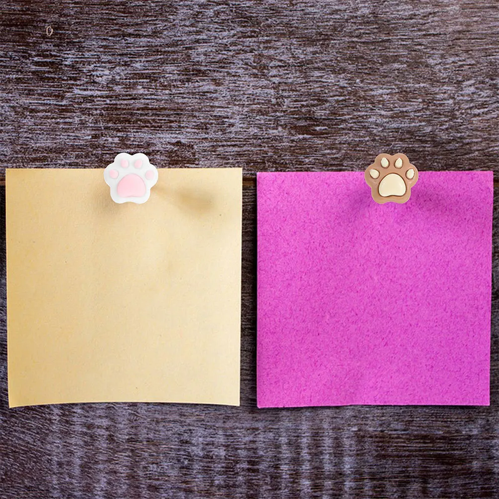 

50Pcs Adorable Cat Paw Push Pins Cartoon Thumbtacks Decorative Tacks for Cork Board Photo Wall Memo Display Cute Thumb Tacks