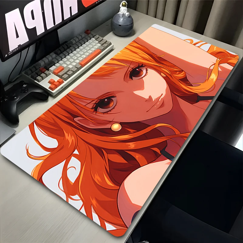 Mouse Pad Rubber Edge locking mousepads Game play mats notebook computer Pad table mat PC carpet O-ONE PIECES N-Nami Mousepad XL