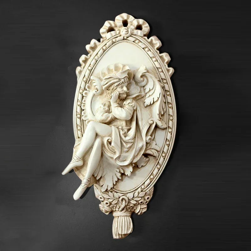 

European Style The Renaissance Retro Wall Decor Living Room Sofa TV Background Wall Resin Romeo and Juliet Hanging Decorations