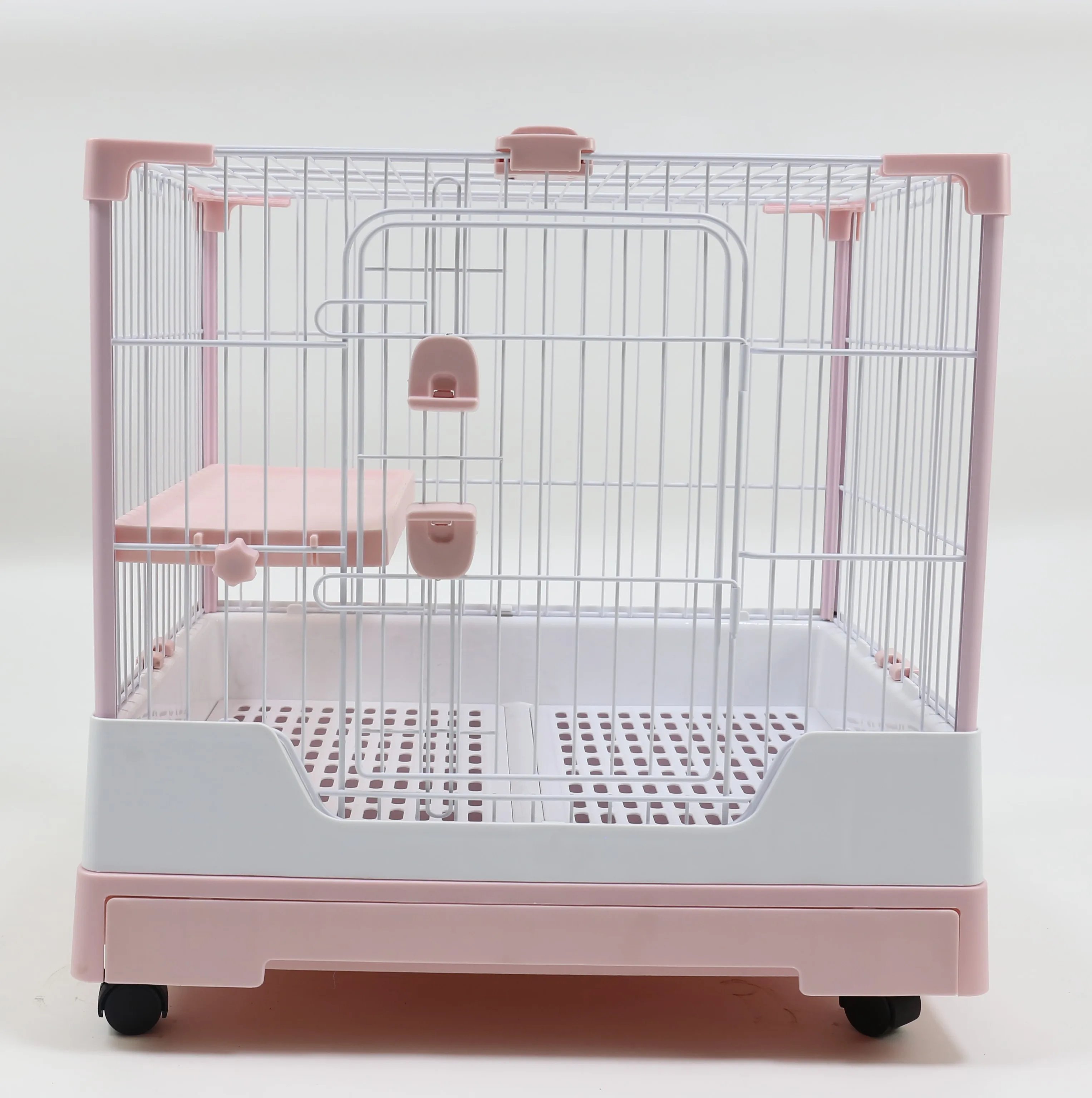 

Multi-color Portability Durable Metal Pet Cage With Wheel Pet Product Rabbit Cage Hamster Cage for Sale