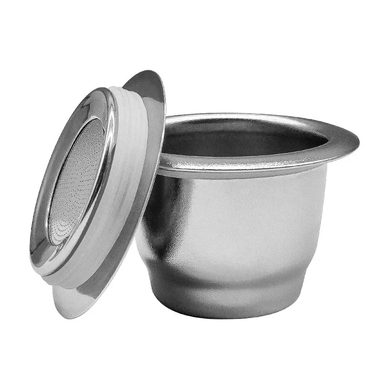 Coffee machine single-hole stainless steel coffee capsules, reusable shell, recycled filling cup