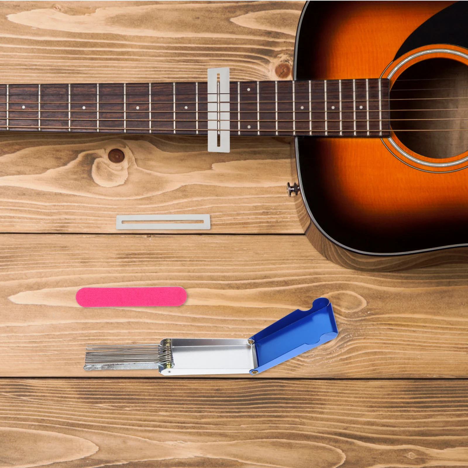 

Guitar Repair Tools Kit Electric File Stainless Steel Guitar Polishing Fret Adjustment String Instrument Maintenance Tool