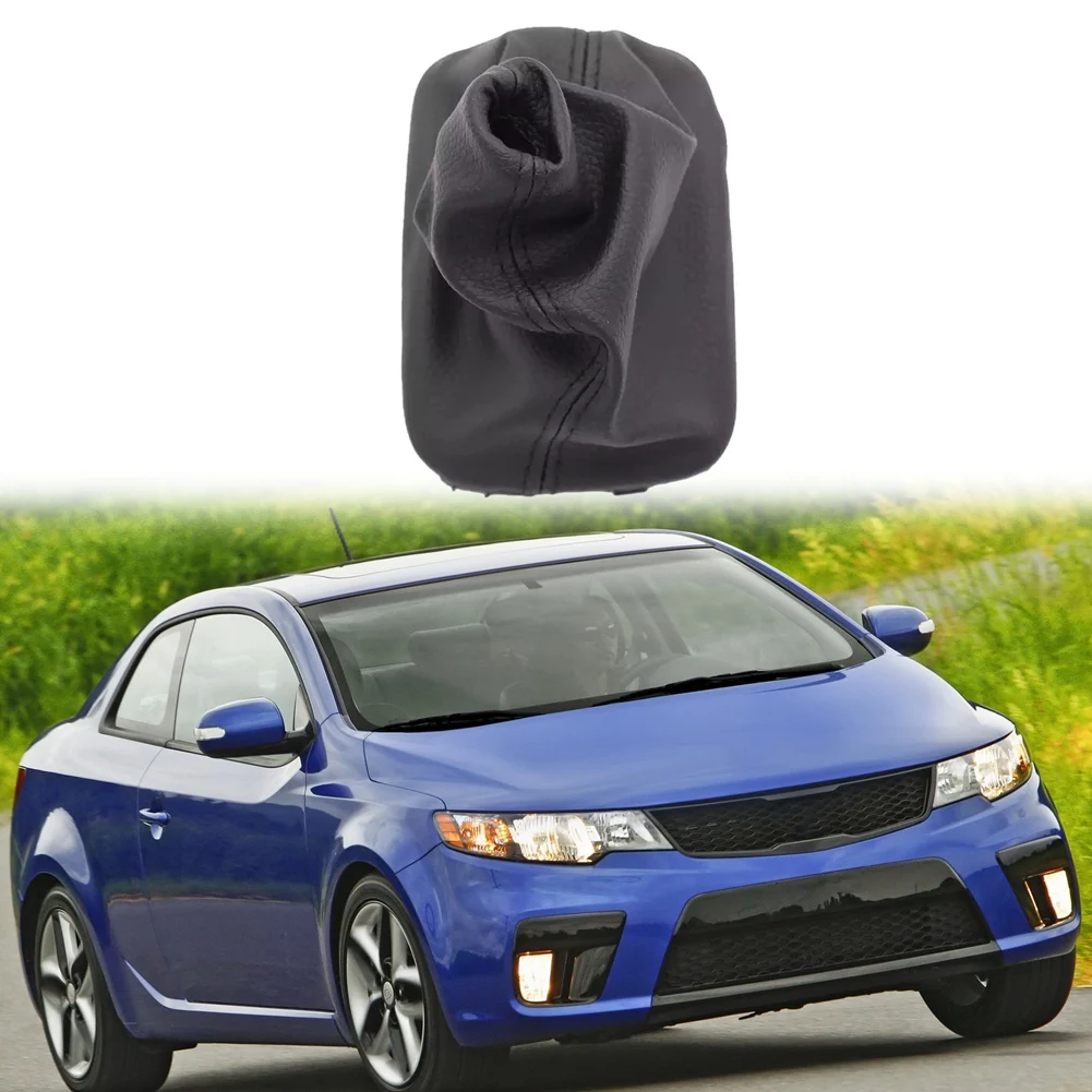 84640-1M500WK PU Leather Car Gear Shift Knob Gaiter Boot Cover for KIA Forte Koup 2009 2010 2011 2012 2013