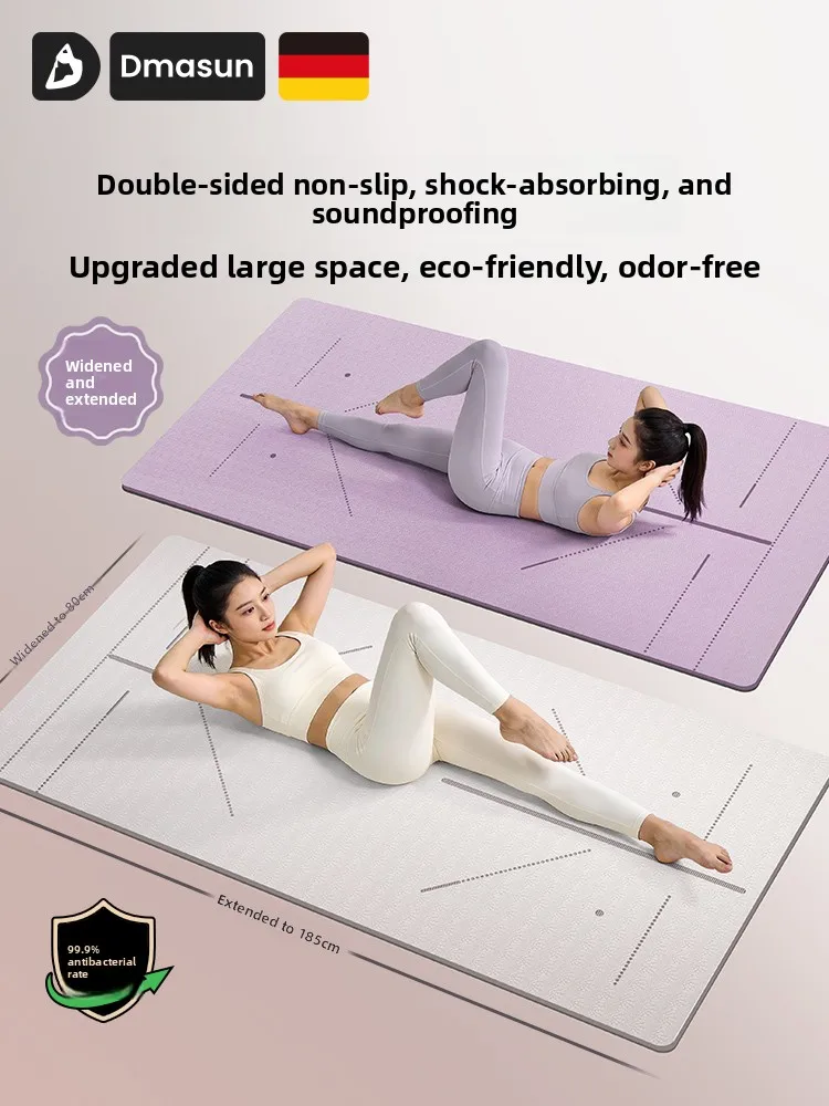 Thickened Non-Slip Yoga Mat Fitness Mat Home Use 2026 New Women's Professional Shock Absorption Silent Exercise Ground Mat
