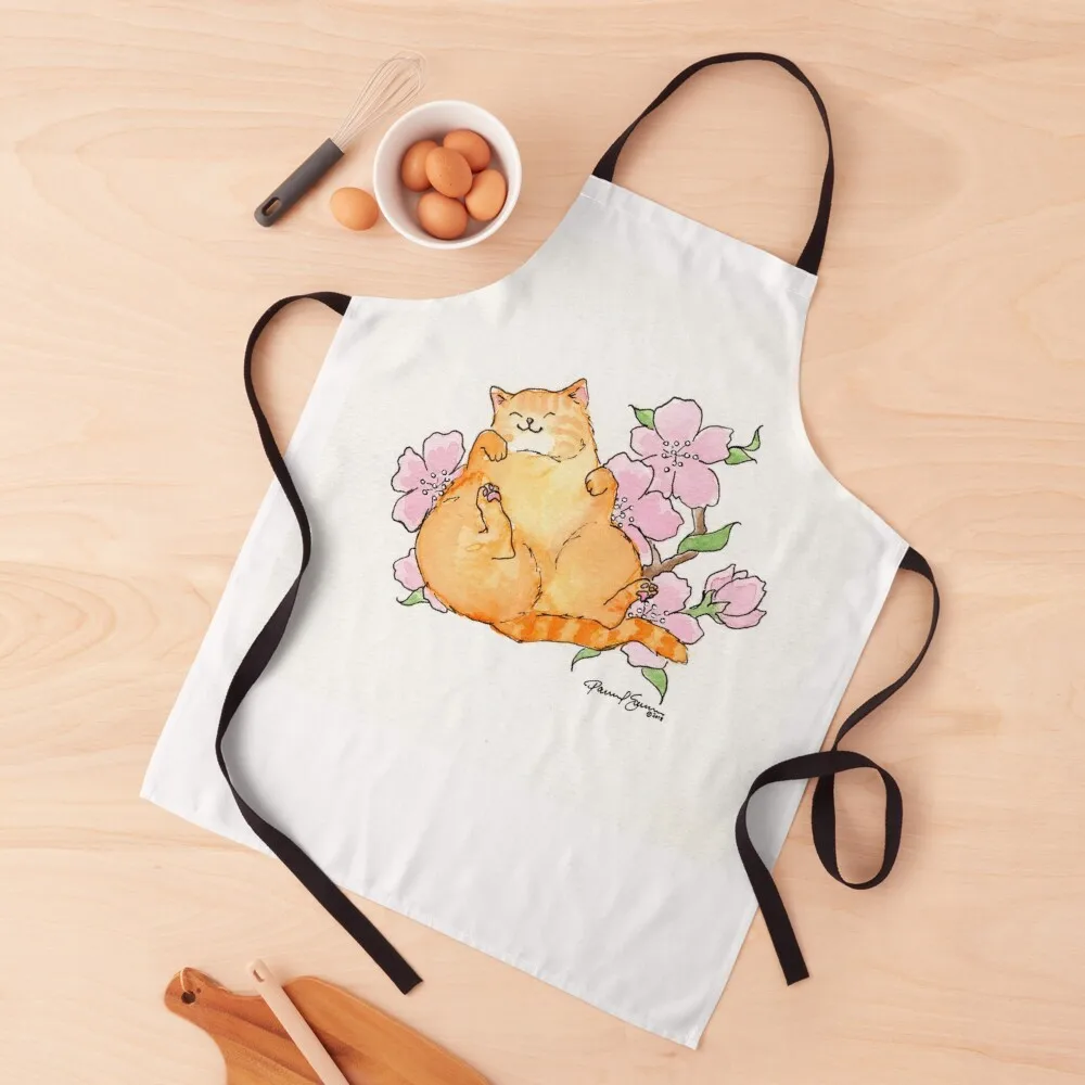

Lazy Kitty Apron Kitchen For Men Goods For Home And Kitchen for women with pocket Apron