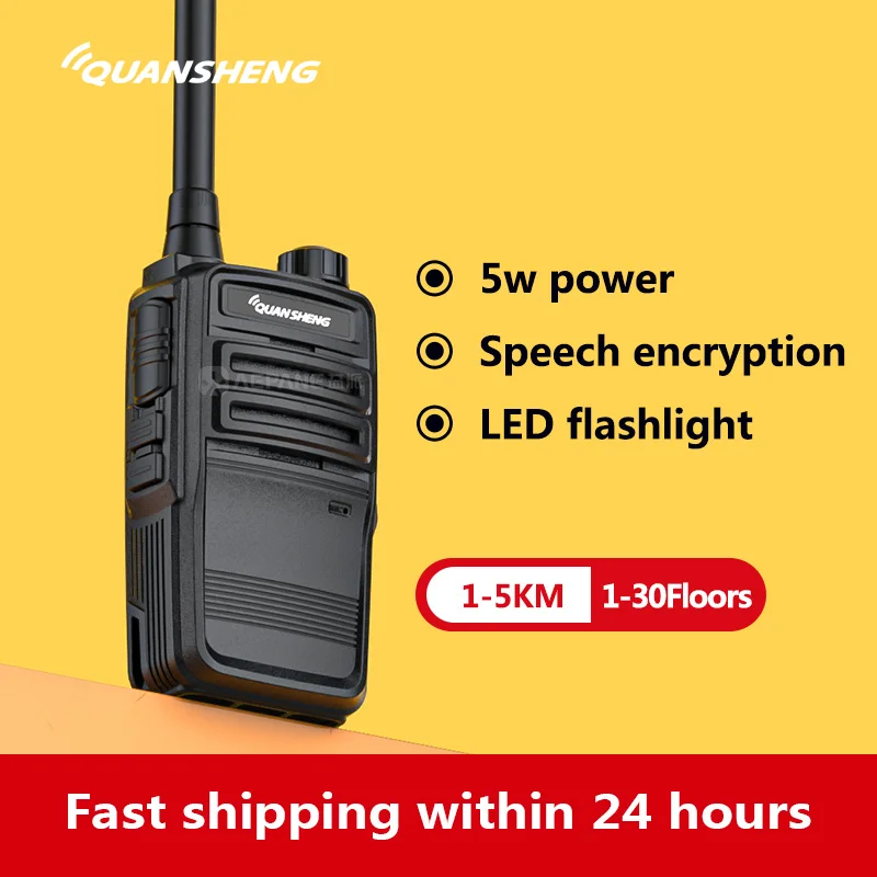 quansheng  E-99 Mini Walkie Talkie FRS GMRS Two Way Radio UHF 400-470MHz 16channel quansheng radio with  LED flashlight