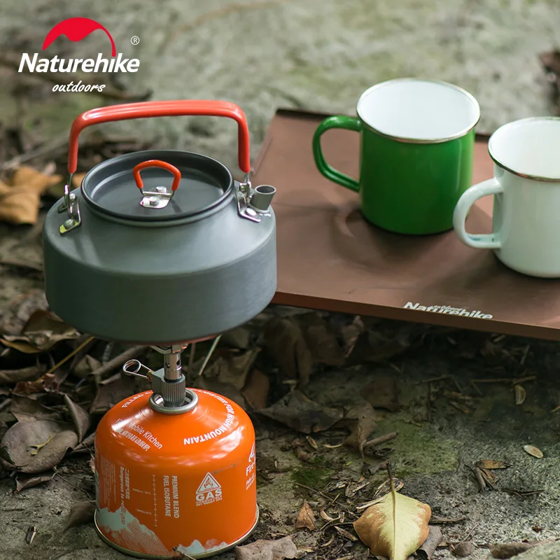 Naturehike 알루미늄 주전자 주전자, 경량 야외 커피 포트, 캠핑 하이킹 배낭 여행 식기, 1.1L, 1.45L