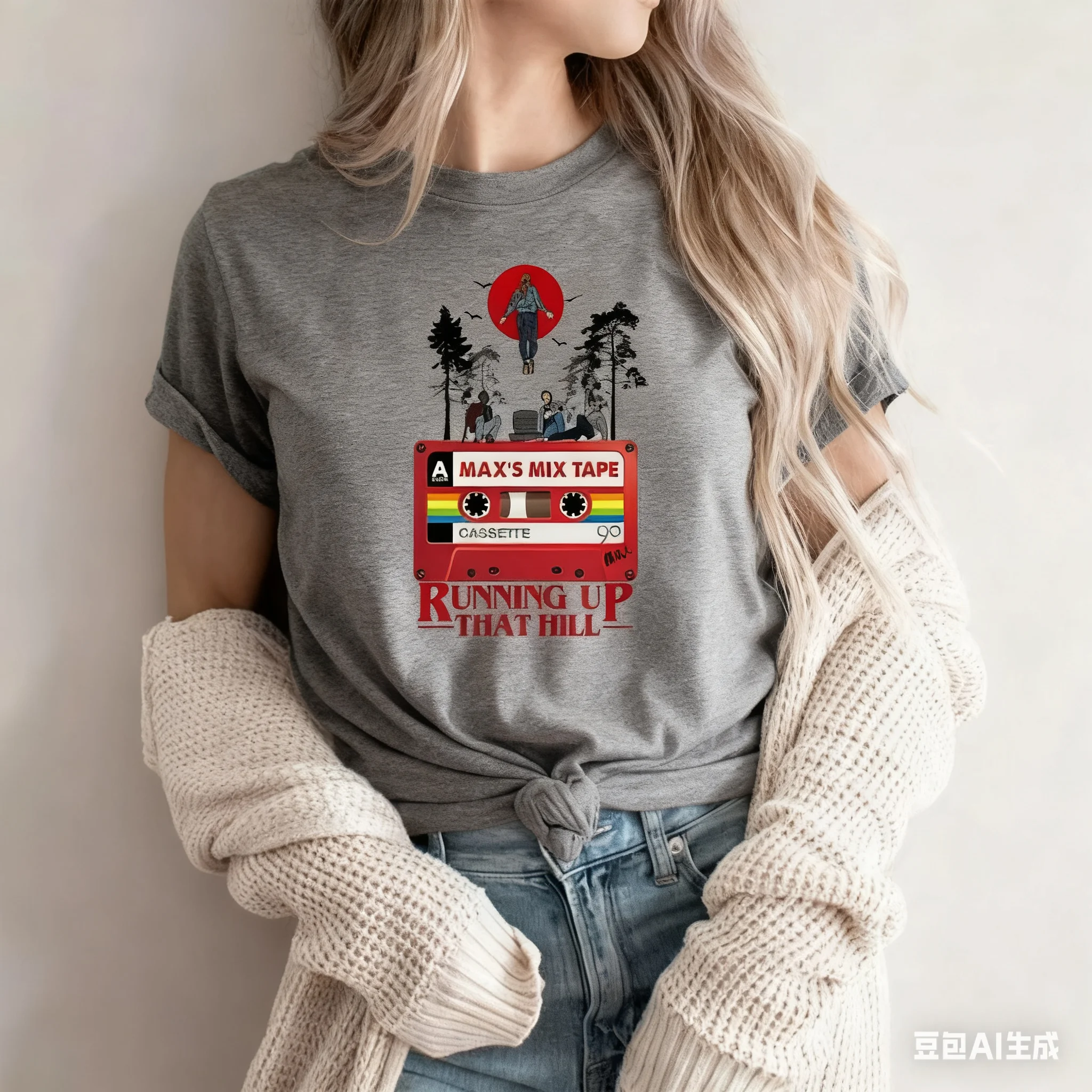 حار بيع أزياء جديدة تي شيرت أشياء غريبة مستوحاة تي شيرت للجنسين ماكس الأكثر شعبية أغنية تي شيرت عارضة الشارع الأعلى