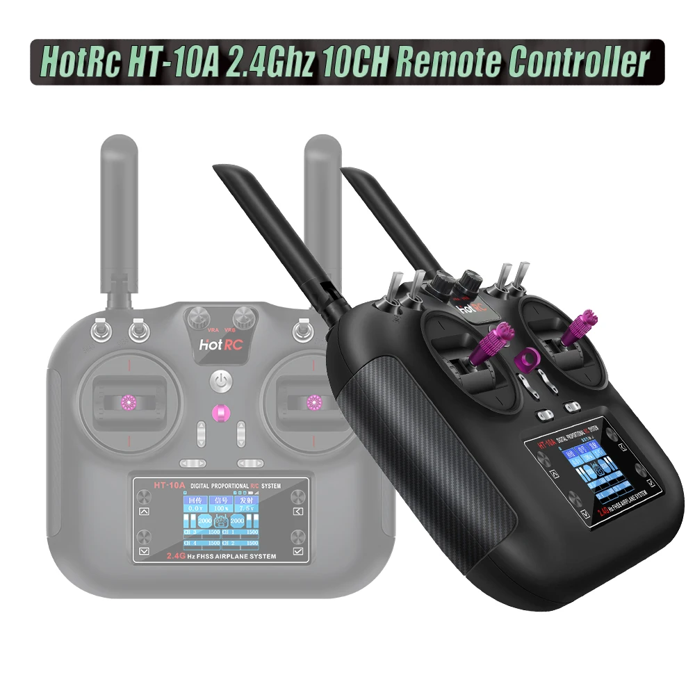 

Hotrc HT-10A RC передатчик 2,4 ГГц 10CH пульт дистанционного управления F-10A F10A приемник для радиоуправляемого самолета, лодки, дрона, аксессуары, часть
