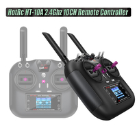 Hotrc HT-10A RC Transmitter 2.4Ghz 10CH RemoteController F-10A F10A Receiver For RC Aircraft Vehicle Boat Drone Accessories Part