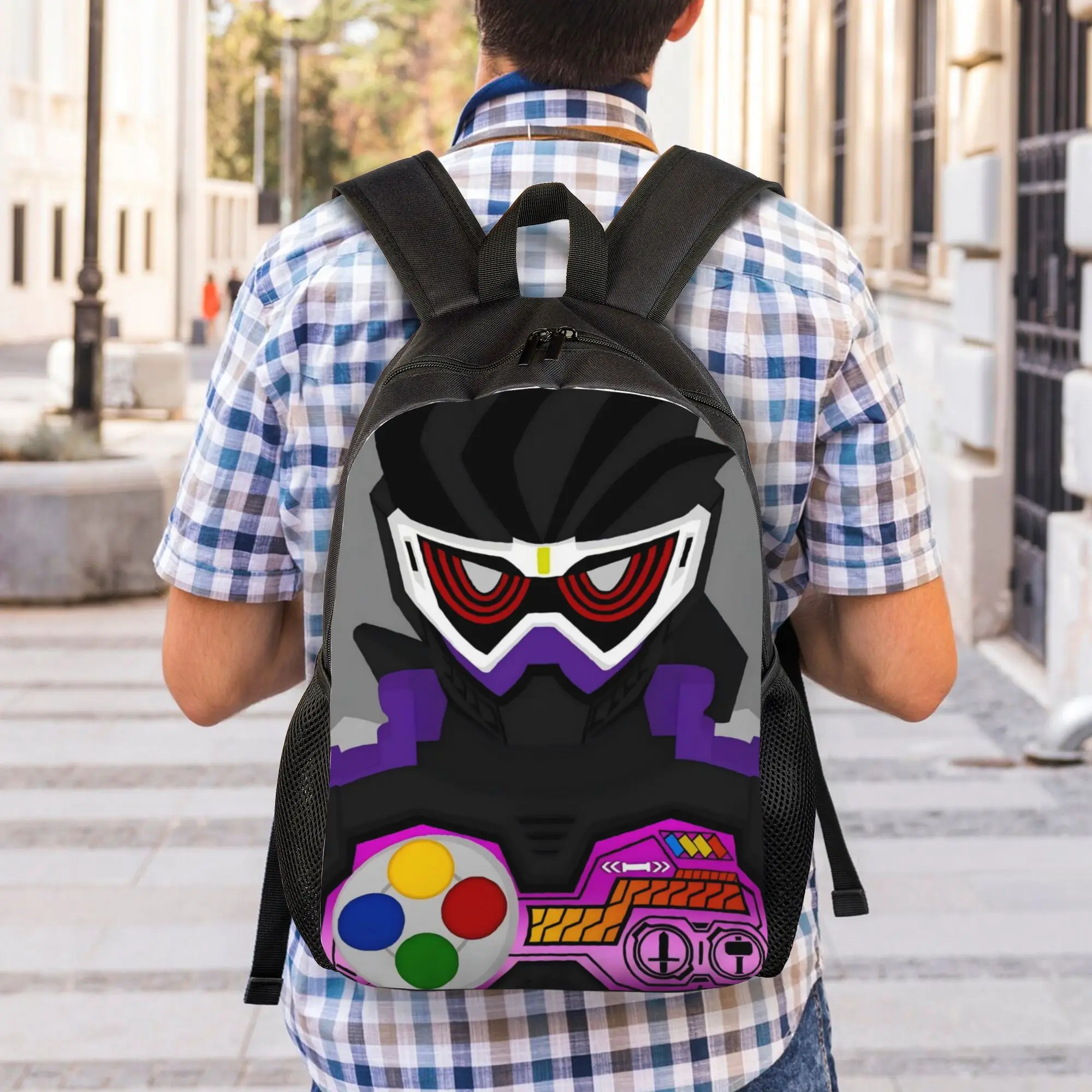 

Back to school season Adjustable Strap Kamen Rider 23 Schoolbag BANDAI For Men Women Backpack Backpack