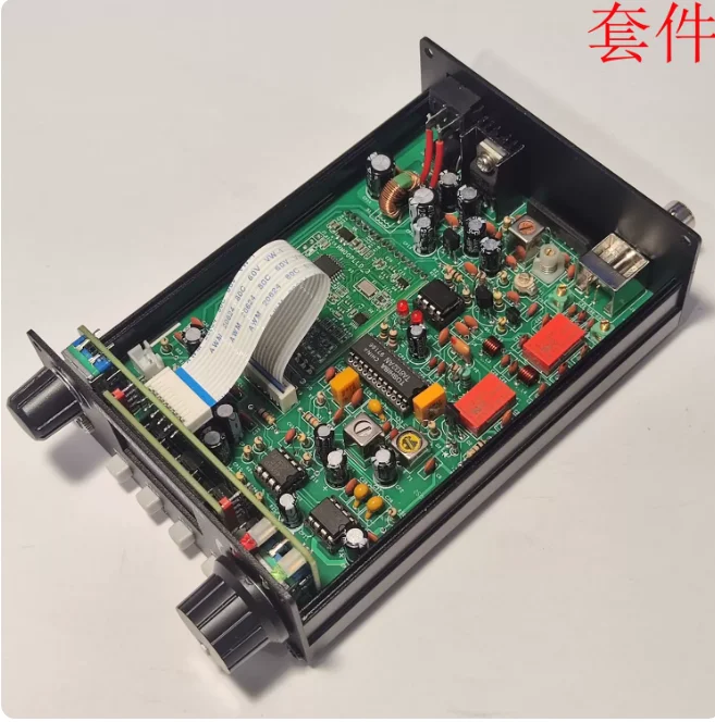 Secondary Frequency Conversion R60 PLL Aviation FM Receiver Kit, 88-108MHz and 118-136MHz Radio with Enclosure for Electronics