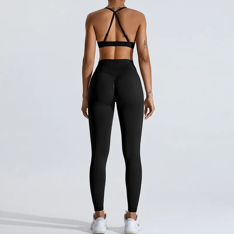 Gym Clothes Women Yoga Set 2 PCS Activewear Sports Bra Seamless High Waist Leggings Women's Tracksuit Sportswear Fitness Suit