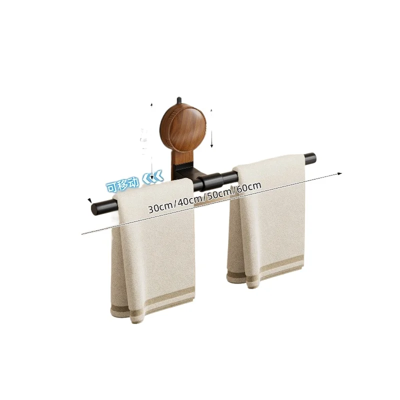 

Bathroom towel rack single bar toilet suction cup type high-end minimalist towel bar storage rack bath towel rack