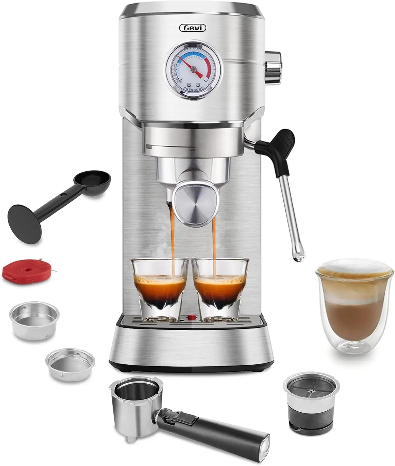 

Compact Espresso Coffee Machines for Cappuccino, Latte, Commercial Espresso Machines & Coffee Makers, Gift for Coffee Lover