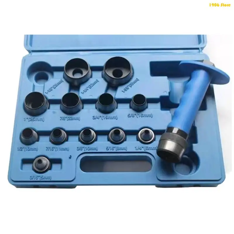U1JB Professional Leather Craft Punching Hollow Set Hole Cutting Tool
